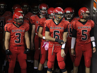 Kahuku high football players