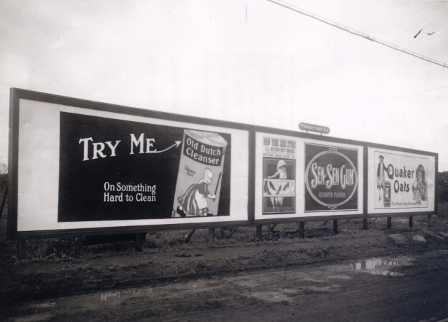 Hawaii billboards1920s vintage Hawaii Quaker Oats historic