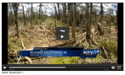 KITV Puna drone footage