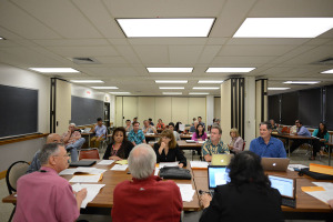 Hawaii Council on Revenues Meeting to Forecast general fund revenues held at DLIR conference rooms, Princess Ruth Keelikolani Building, 830 Punchbowl Street, 3rd floor. 6 jan 2015. photograph Cory Lum
