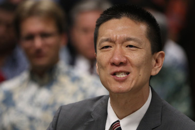 Confirmed Attorney General Doug Chin.  13 feb 2015. photograph Cory Lum/Civil Beat