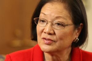 Senator Mazie Hirono at her office interview. 25 feb 2015. photograph Cory Lum/Civil Beat