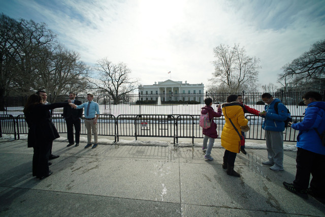 White House. North side.  27 feb 2015. photograph Cory Lum/Civil Beat