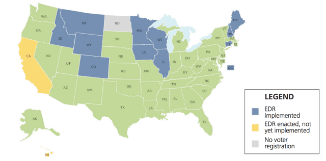 Nonprofit VOTE US map