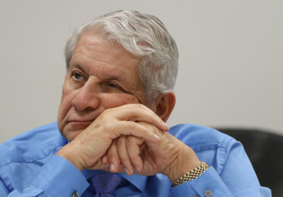 Senator Sam Slom during education hearing. 16 march 2015. photograph Cory Lum/Civil Beat