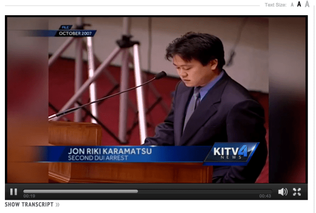 Jon Riki Karamatsu on KITV