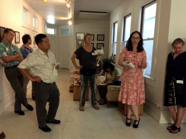 Historic Hawaii Foundation tour Thursday on third floor of 9 N. Pauhi, a former boarding house whose rooms Tita Stack remodeled into small offices.